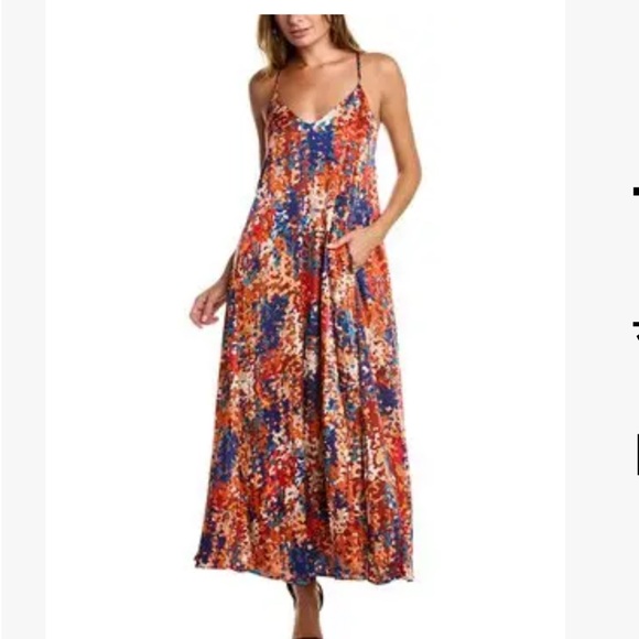 Tahari ASL Dresses & Skirts - Tahari ASL Floral V-Neck Maxi Dress XSmall